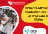 BPharma MPharma Production Job