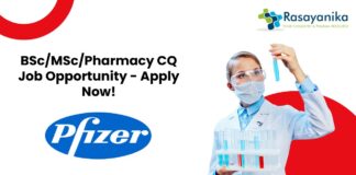BSc/MSc/Pharmacy CQ Job Opportunity - Apply Now!