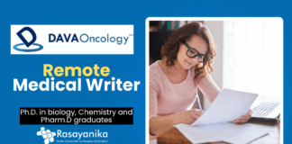 Remote Organic Chemistry Job - Apply Now for the Medical Writer Role at DAVA Oncology