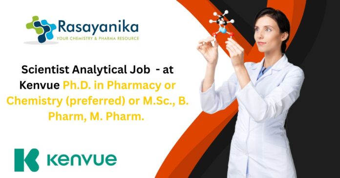Scientist Analytical Job - at Kenvue