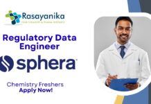 Regulatory Data Engineer Chemistry Freshers Apply Now!