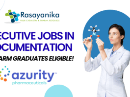Sr. Executive Jobs in Documentation – Azurity Pharma Hyderabad