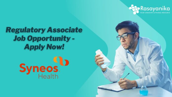 Regulatory Associate Job Opportunity - Apply Now!