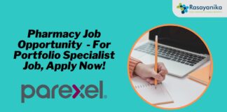 Pharmacy Job Opportunity - For Portfolio Specialist Job, Apply Now!