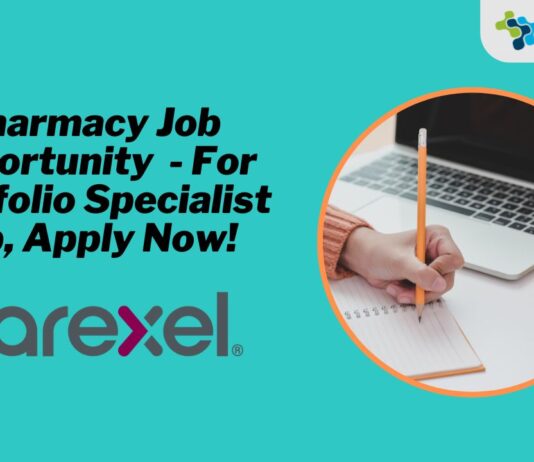 Pharmacy Job Opportunity - For Portfolio Specialist Job, Apply Now!