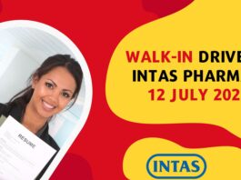 Walk-In Drive at Intas Pharma