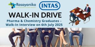 Walk-In Drive at Intas Pharmaceuticals in Goa – 6th July 2025 Apply Now