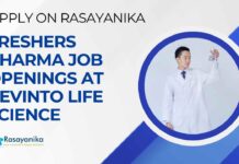 Freshers BPharma Job Vacancies