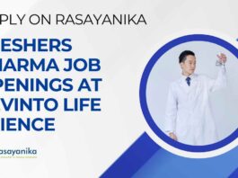Freshers BPharma Job Vacancies