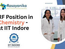 JRF Position in Chemistry