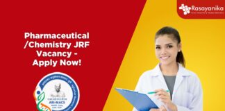 Pharmaceutical/Chemistry JRF Vacancy - Apply Now!