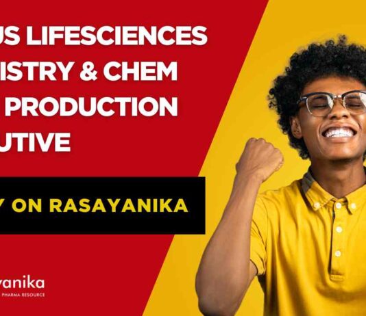 Alvius Lifesciences Chemistry & Chem Engg Production Executive
