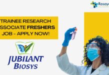 Trainee Research Associate Freshers Job - Apply Now!