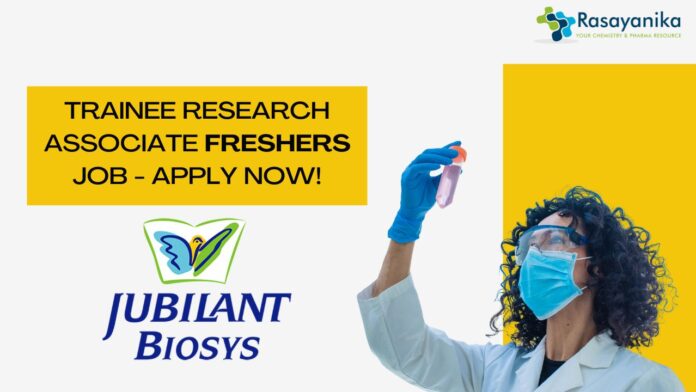 Trainee Research Associate Freshers Job - Apply Now!