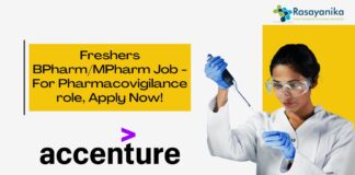 Freshers BPharm/MPharm Job - For Pharmacovigilance role, Apply Now!