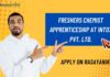 Freshers Chemist Apprenticeship at Intox Pvt. Ltd.
