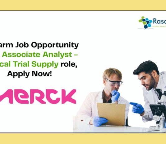 MPharm Job Opportunity - For Associate Analyst - Clinical Trial Supply role, Apply Now!
