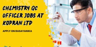 Chemistry BSc & MSc Jobs in QC