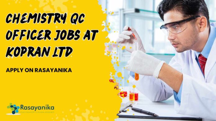 Chemistry BSc & MSc Jobs in QC