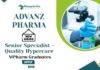 Quality Control Jobs at ADVANZ PHARMA | Apply Now For The Senior Specialist – Quality Hypercare Role