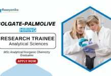 Analytical Chemistry Jobs at Colgate-Palmolive MSc Graduates Apply Now for the Research Trainee Role (1)