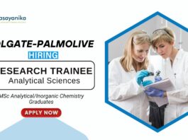Analytical Chemistry Jobs at Colgate-Palmolive MSc Graduates Apply Now for the Research Trainee Role (1)