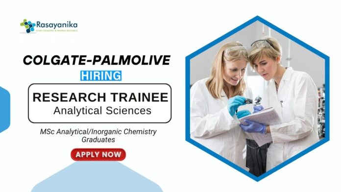 Analytical Chemistry Jobs at Colgate-Palmolive MSc Graduates Apply Now for the Research Trainee Role (1)
