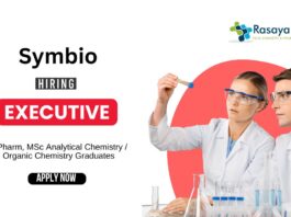 Analytical Chemistry Jobs at Symbio Generrics MSc Graduates Apply Now for the Executive Role (3)