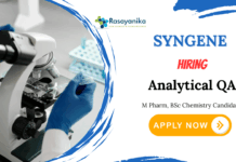 Quality Assurance Jobs at Syngene | Chemistry Graduates Apply Now for the Analytical QA Role 
