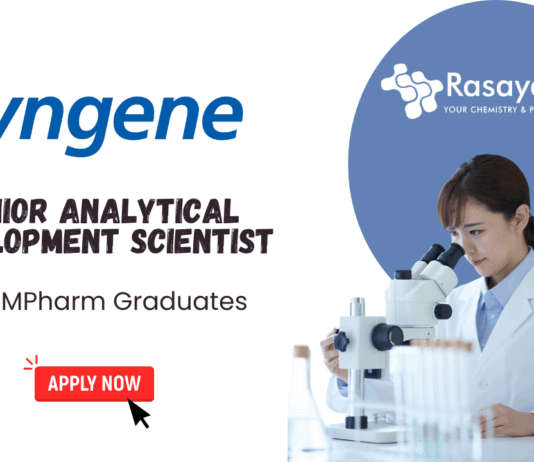 Analytical Scientist Job at Syngene - MSc Graduates Apply Online