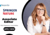 Associate Editor Jobs at Springer Nature | PhD Chemistry Candidates Apply Now