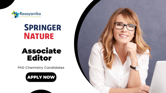 Associate Editor Jobs at Springer Nature | PhD Chemistry Candidates Apply Now