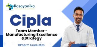 BPharm Jobs at Cipla | Apply Now For The Team Member - Manufacturing Excellence and Strategy Role