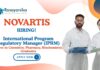 BPharm Jobs at Novartis | Apply Now For The International Program Regulatory Manager Role