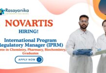 BPharm Jobs at Novartis | Apply Now For The International Program Regulatory Manager Role