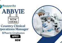 BPharma Jobs at AbbVie | Apply Now For The Country Clinical Operations Manager Role