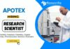 BSc Chemistry Job at Apotex Apply Online for the Research Scientist Position