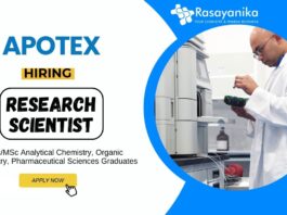 BSc Chemistry Job at Apotex Apply Online for the Research Scientist Position