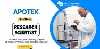 BSc Chemistry Job at Apotex Apply Online for the Research Scientist Position