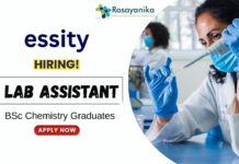 BSc Chemistry Jobs at Essity Apply Now for Lab Assistant Position