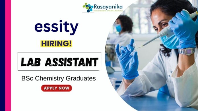 BSc Chemistry Jobs at Essity Apply Now for Lab Assistant Position