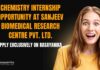 Chemistry Internship Opportunity