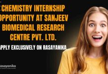 Chemistry Internship Opportunity