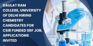 MSc Chemistry SRF Job Openings