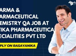 Pharma & Pharmaceutical Chemistry Jobs
