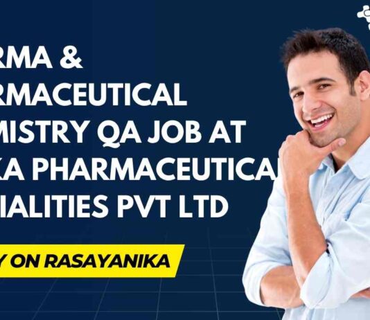 Pharma & Pharmaceutical Chemistry Jobs