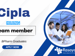 Recent Pharma Jobs at Cipla | Apply Now for the Team Member - LCM Position