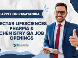 Pharma & Chemistry Jobs in QA at Nectar Lifesciences