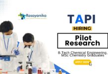 Chemical Engineering Job at TAPI B.Tech Graduates Apply Now for the Pilot Research Role (1)