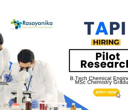 Chemical Engineering Job at TAPI B.Tech Graduates Apply Now for the Pilot Research Role (1)